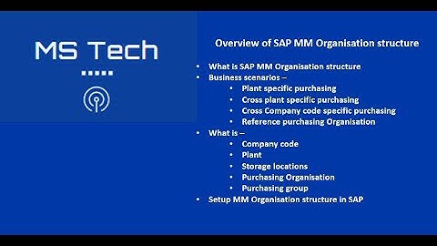 Class 2   Overview of SAP MM Org Structure