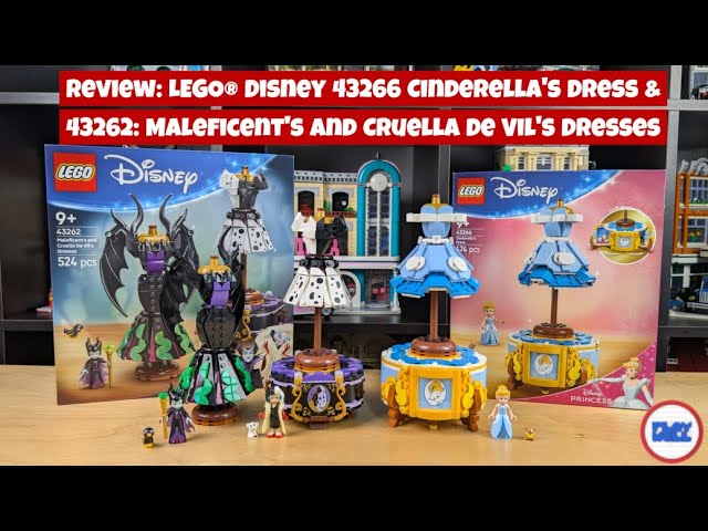 LEGO REVIEW! Disney 43262: Maleficent's and Cruella De Vil's Dresses e 43266 Cinderella's Dress LEGO REVIEW! Disney 43262: Maleficent's and Cruella De Vil's Dresses e 43266 Cinderella's Dress