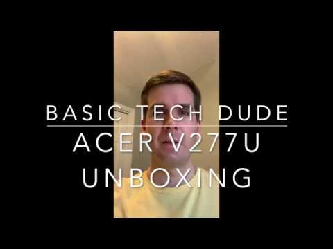 Acer V277U Unboxing