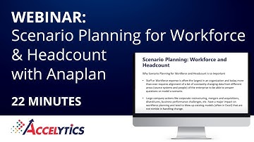 Scenario Planning for Workforce and Headcount - Financial Experts at Accelytics Consulting
