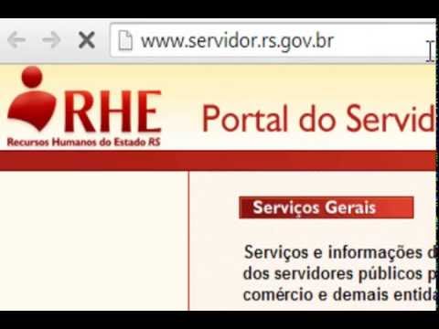 Como acessar o Portal do Servidor RS - RHE Contracheque