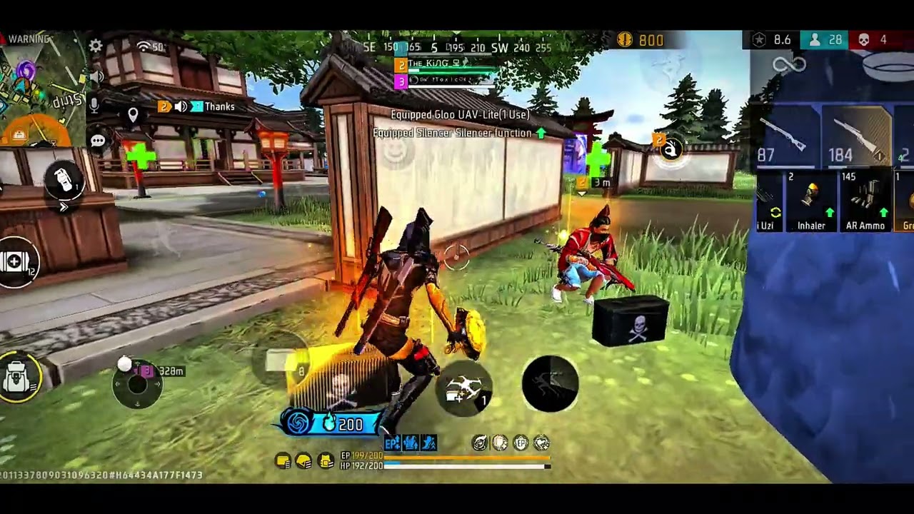 Free fire Max primary rusher freestyle gameplay in br ranked ob54 update 🤡 bakchodi ontopalllanguage