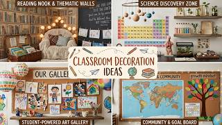 128+ Classroom Decoration Ideas 2026 ✏️ Cozy Reading Corners and Bright Bulletin Board Wall Themes
