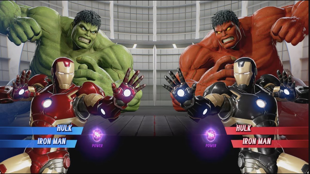 Hulk and Iron Man vs Red Hulk and Iron Man - MARVEL VS. CAPCOM ...