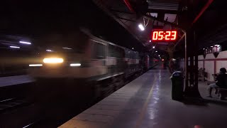 EMD Thunderstrike: ERS WDP4D led NZM-TVC Superfast Express Sprints Past New Faridabad at 125  kmph.!