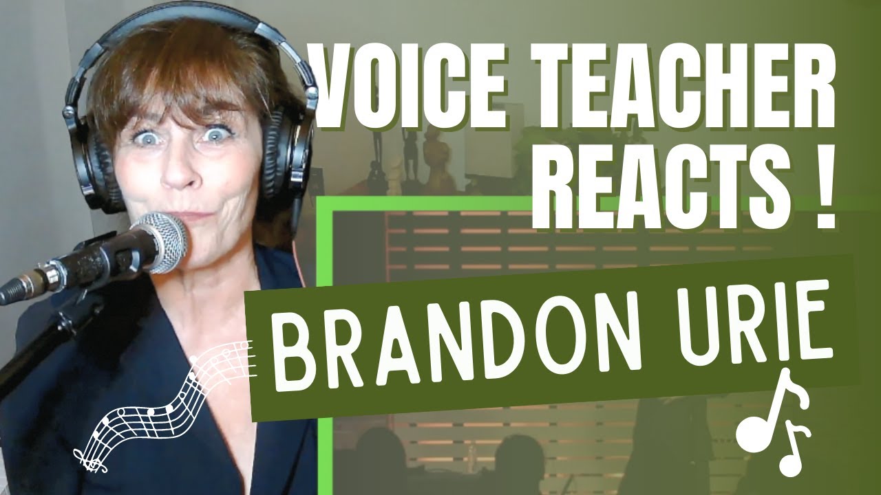 VOICE TEACHER REACTS to Brandon Urie from PANIC! AT THE DISCO