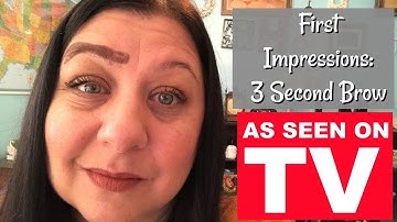 3 Second Brow Stamp Demo and First Impressions