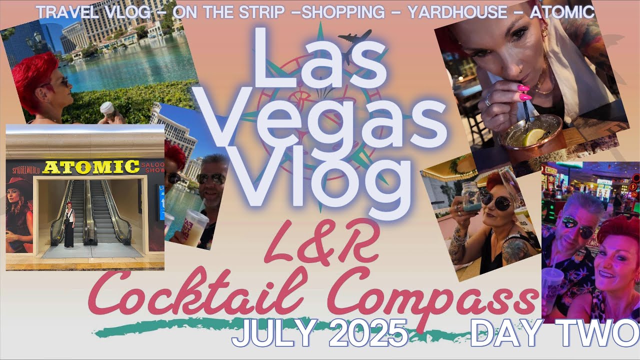 Las Vegas July 2025 Travel Vlog Day 2-Juniors Breakfast-Shopping at North Outlets-ATOMIC Show.
