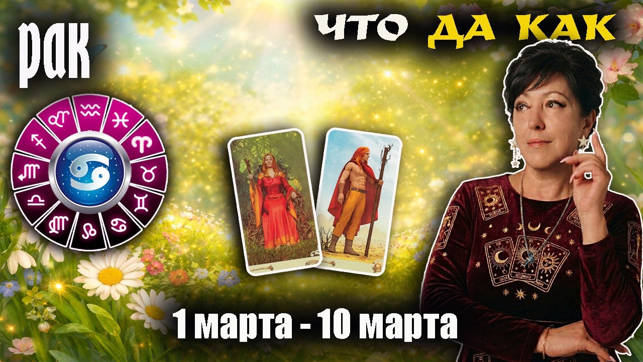 ♋ Рак Прогноз с 1 по 10 марта
