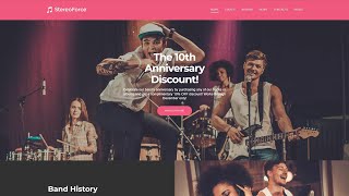 Music Responsive WordPress Theme by RockThemes Website Template - 58988