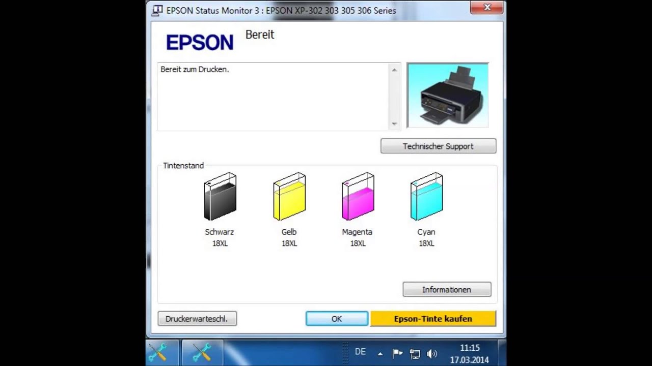 Ausschalten lohnt sich oder nicht? Epson XP-305 - YouTube