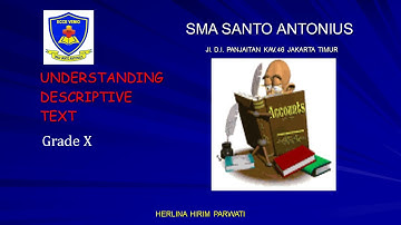 Description Text Grade X (Definition, Generic Structure, Language Feature and Examples)