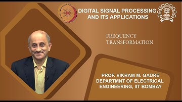 Lecture 26A: Frequency Transformation
