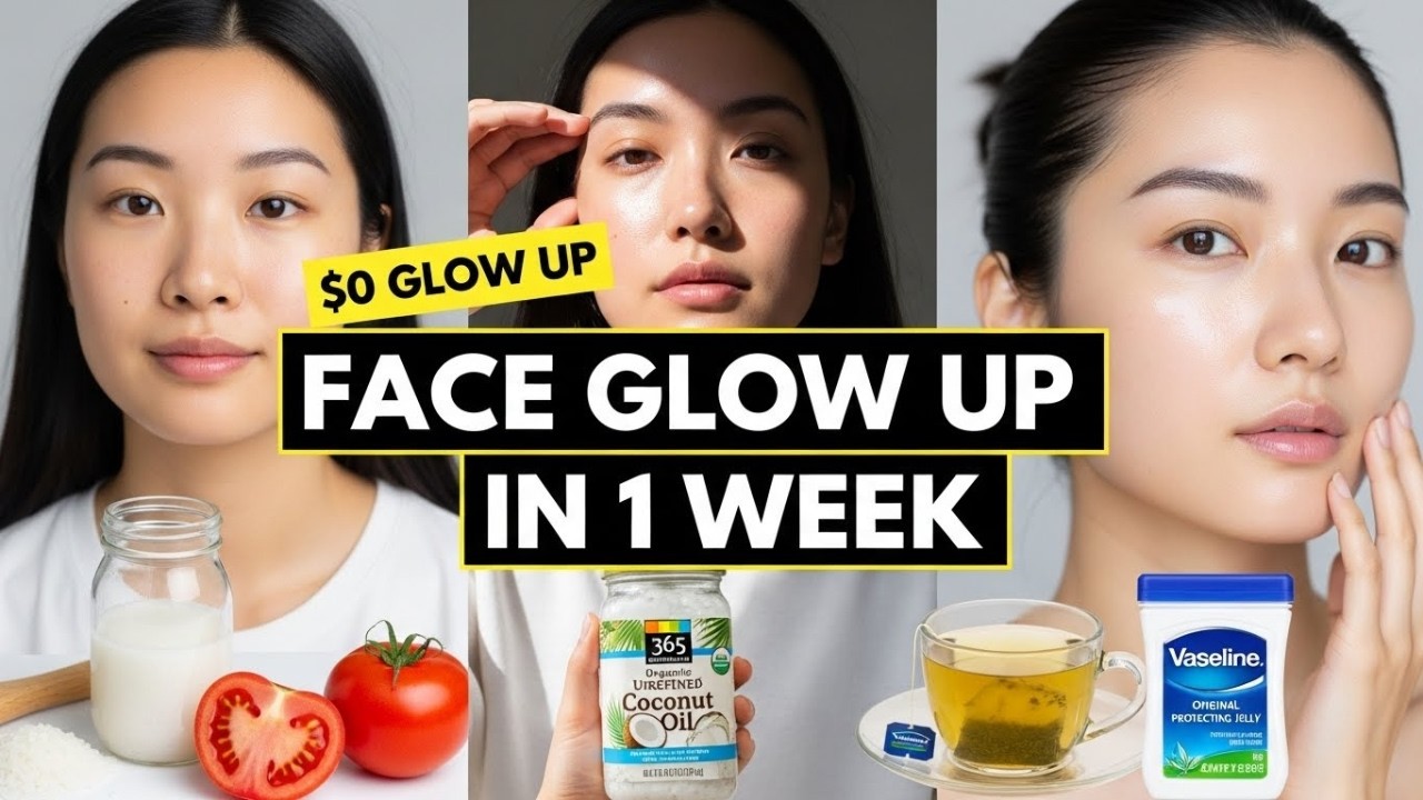 Face Glow Up in a Week with Zero Dollars: Complete Guide!