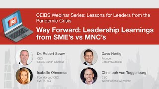 Lessons for Leaders from the Pandemic Crisis: How SMEs and MNCs Learn from Each Other’s Experiences Guide