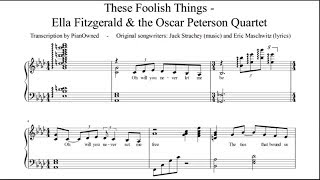 These Foolish Things - Jazz Piano Sheet Music (Oscar Peterson) chords