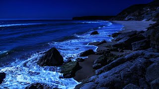 Count The Waves To Fall Asleep  It Really Works! Deep Sleeping With Ocean Sounds All Night