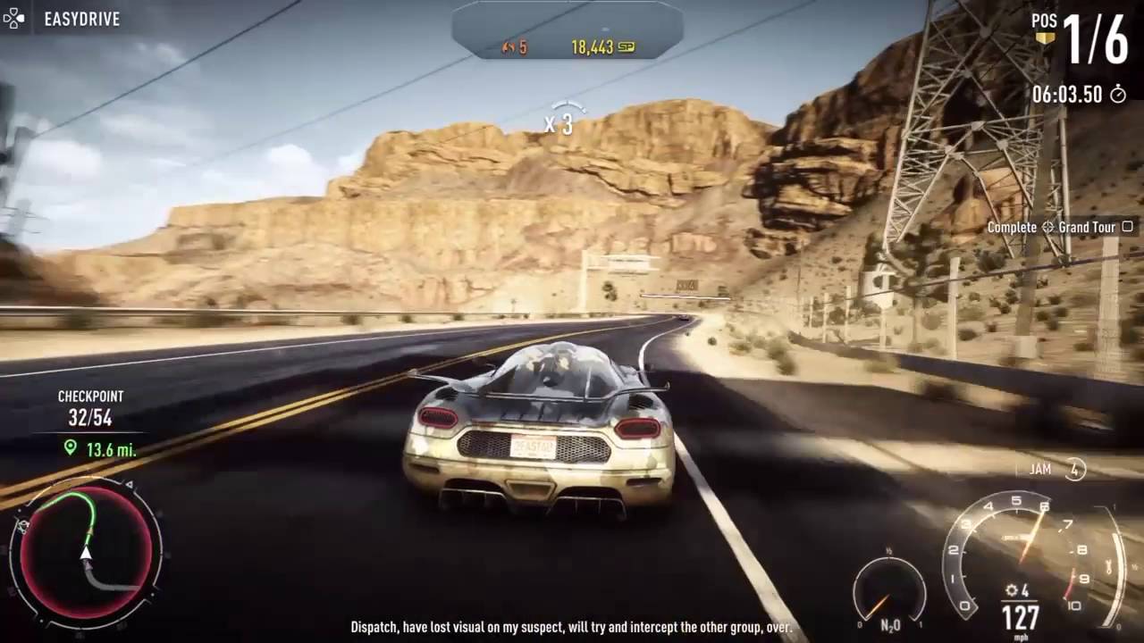 Need for Speed Rivals: Jammer only in Grand Tour (29 mile race)