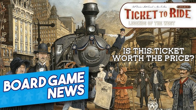 Overview & Unboxing Ticket to Ride Legacy - Compara Jogos