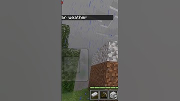 How to Use the Weather Command in Minecraft Mobile #Minecraft #Shorts