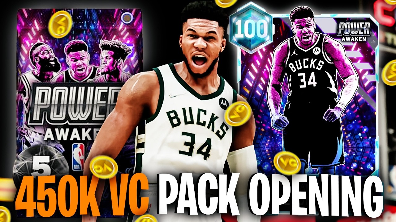 ギャドス トレーディングカード パワー450 450K VC PACK OPENING FOR 100 OVERALL GIANNIS IN NBA 2K26 MYTEAM
