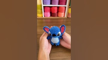 Mini Stitch (keychain version) #shorts #crochet #amigurumi #crochetpattern #crochettutorial