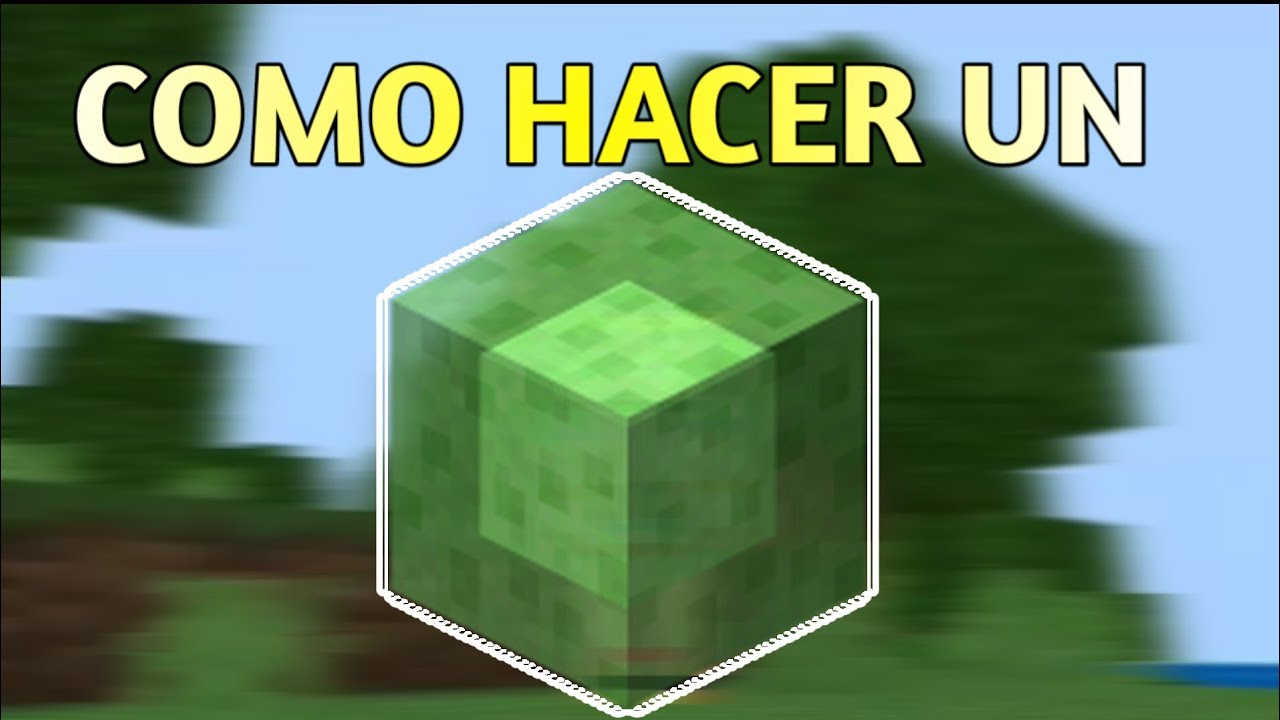 🤑 Como hacer un BLOQUE DE SLIME en Minecraft 😈 - YouTube