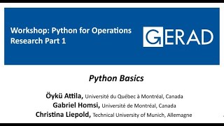 Famous Python for Operations Research Part 1: Python Basics, 14/11/2020 Net Worth