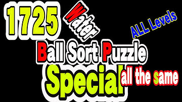 Ball Sort Puzzle Special Level after Level 1725 / Lock Ball and Key Ball and Question Mark Ball