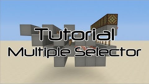 RS Nor Latch Multiple Selector 1-15 Buttons Tutorial - Minecraft