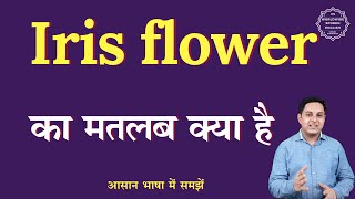 Iris flower meaning in Hindi Iris flower ka matlab kya hota hai English to hindi
