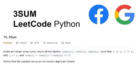 3Sum, LeetCode #15, Python