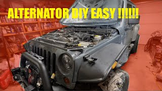 DIY How to Replace Alternator Jeep JKU Wrangler 3.6L