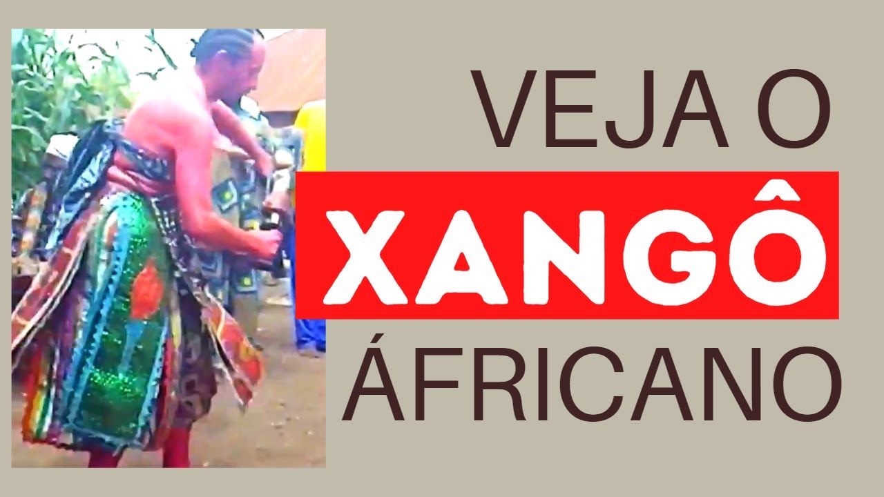 Xangô incorporando na África - primeiro transe de uma iniciação africana. 