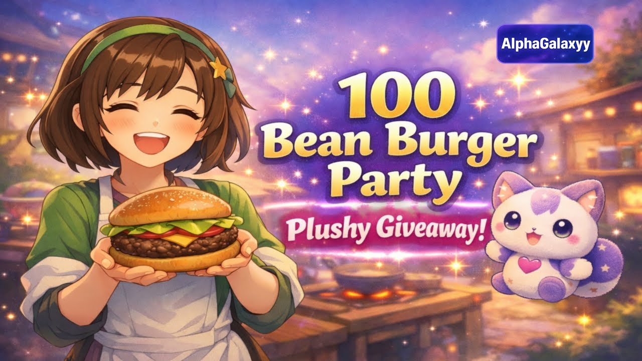 🍔 100 Bean Burger Party! | Plushy Giveaway | Palia ✨