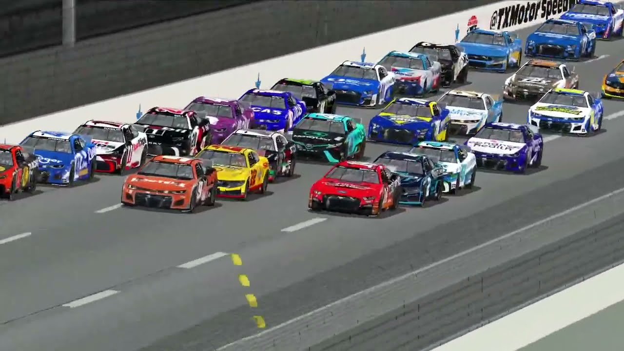 What if they made Texas a Superspeedway? - Plate Racing at Texas | NR2003 Experiment