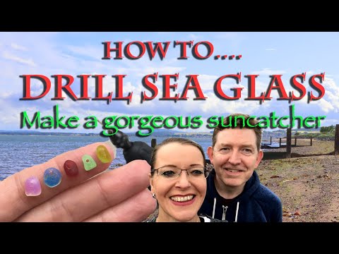 Top 10 Tips for Drilling Sea Glass - mudlarking for our beachcombing craft sun catcher