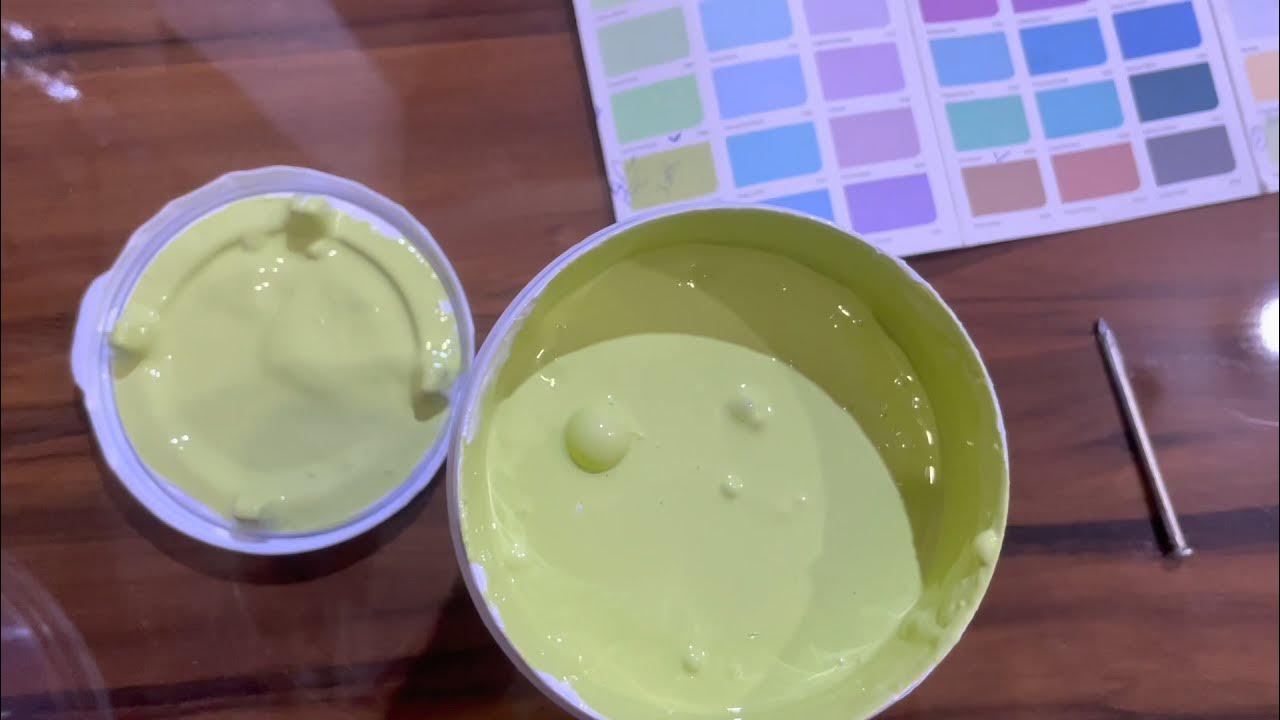 Pista Green colour making how to make pista green colour