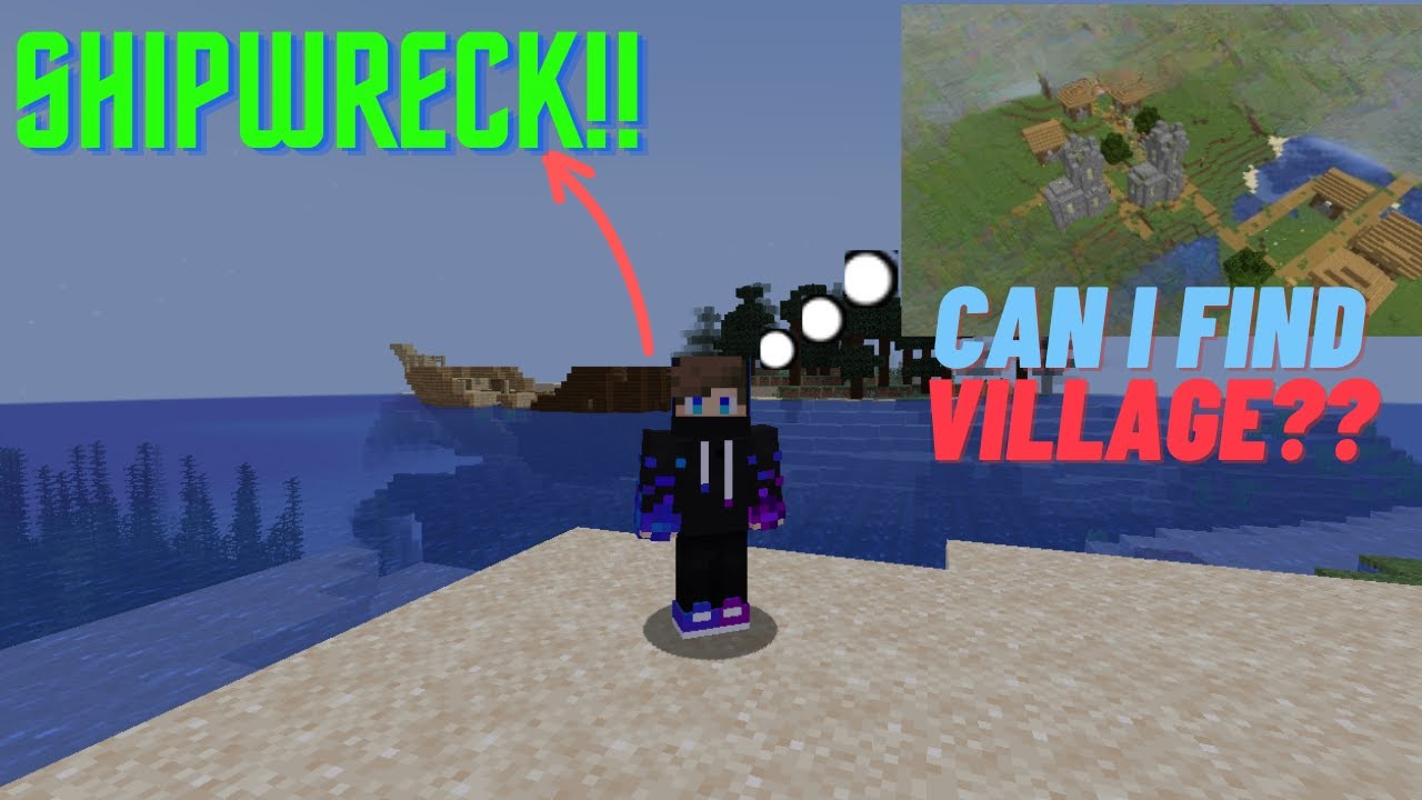 I FOUND SHIPWRECK IN MINECRAFT!! MINECRAFT SURVIVAL #1 - YouTube