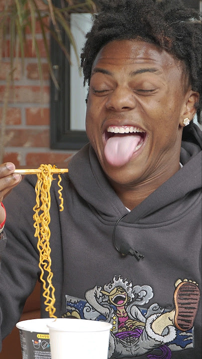 IShowSpeed Tries Korean Fire Noodles 🤣🤣 #ishowspeed #ishowspeedshorts #ossc