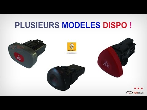 Bouton warning commande feux de detresse Laguna 2 Megane 1 Clio Kangoo 2  Master Trafic 