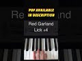 Red Garland Lick #4