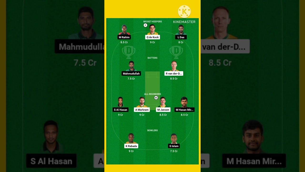 SA vs BAN Match ।। Dream 11 Prediction ।। Dream 11 Team 