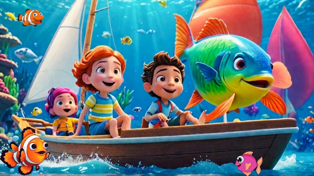 🚤 Row Row Row Your Boat | Cute 3D Nursery Rhyme with Animals | Fun Kids Song for Toddlers