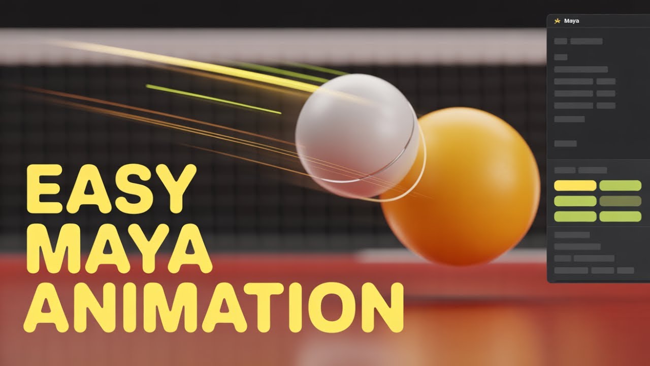Ping Pong ball Maya Animation For Beginners