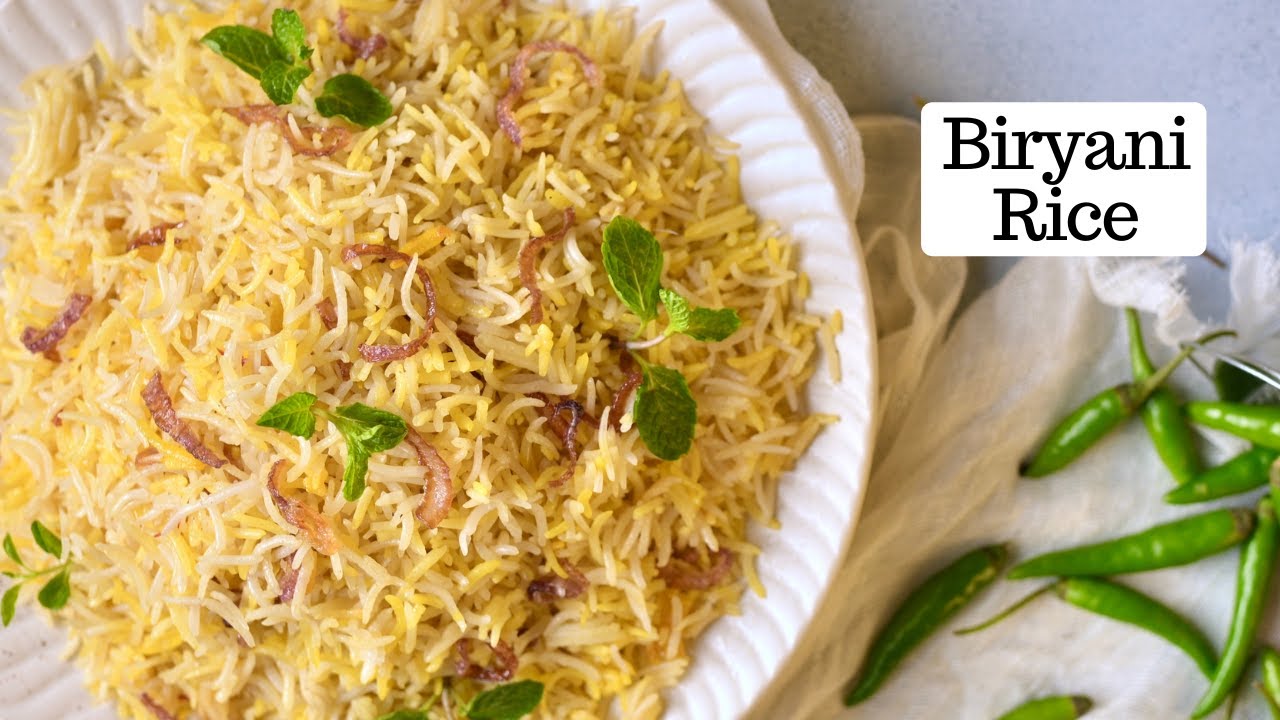 Plain Biryani Rice | आसान बिरयानी वाले चावल | Quick Rice Recipe | Kunal Kapur Recipes | Veg Biryani