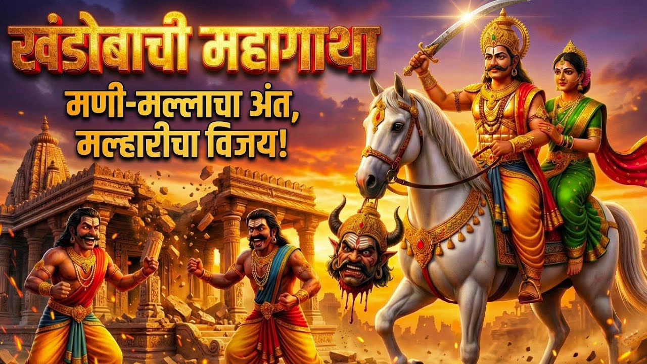 खंडोबा जन्म कथा आणि मणी-मल्ल वध | Khandoba Janm Katha | Mani Malla Vadh Story | 