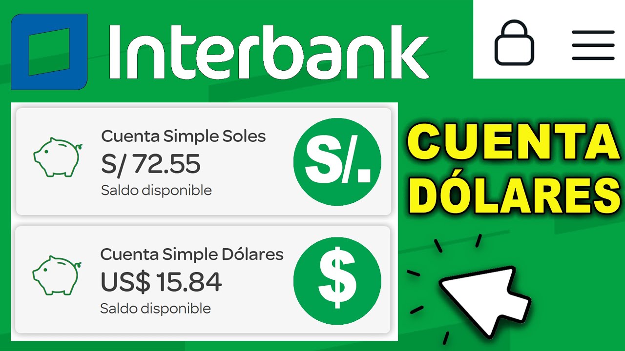 Como crear una Cuenta en Dólares Interbank Paso a paso YouTube