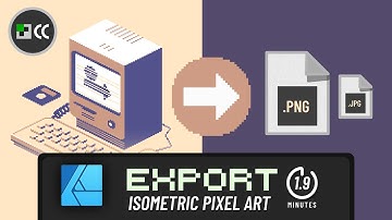Export Isometric Pixel Art - Affinity 1.9 Minutes Tips ⏱ (Designer)