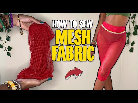 How To Sew Mesh Fabric  DIY Mesh Skirt Beach Coverup